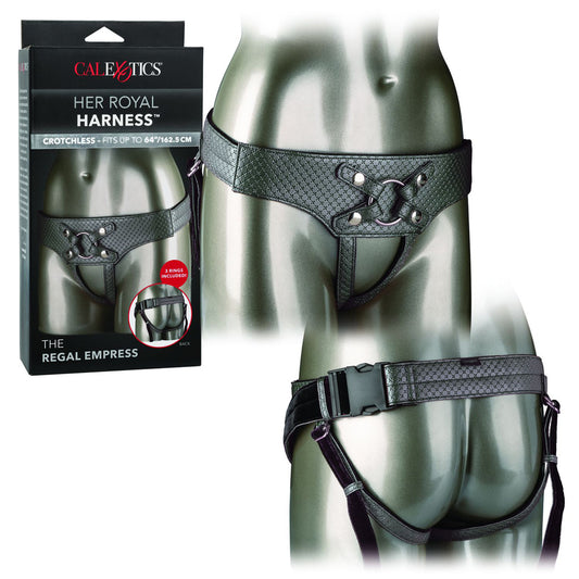 Her Royal Harness The Regal Empress Pewter | 716770094551 | Available at EroticWarehouse.com