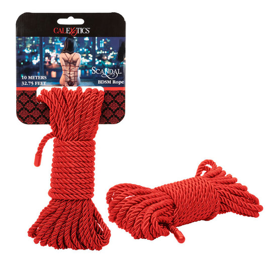 Scandal Bdsm Rope 10M Red | 716770094919 | Available at EroticWarehouse.com