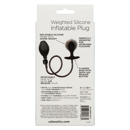 Weighted Silicone Inflatable Plug | 716770095831 | Available at EroticWarehouse.com