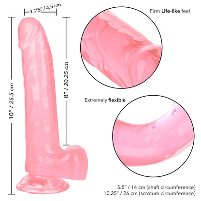Size Queen 8" Pink | 716770096548 | Available at EroticWarehouse.com