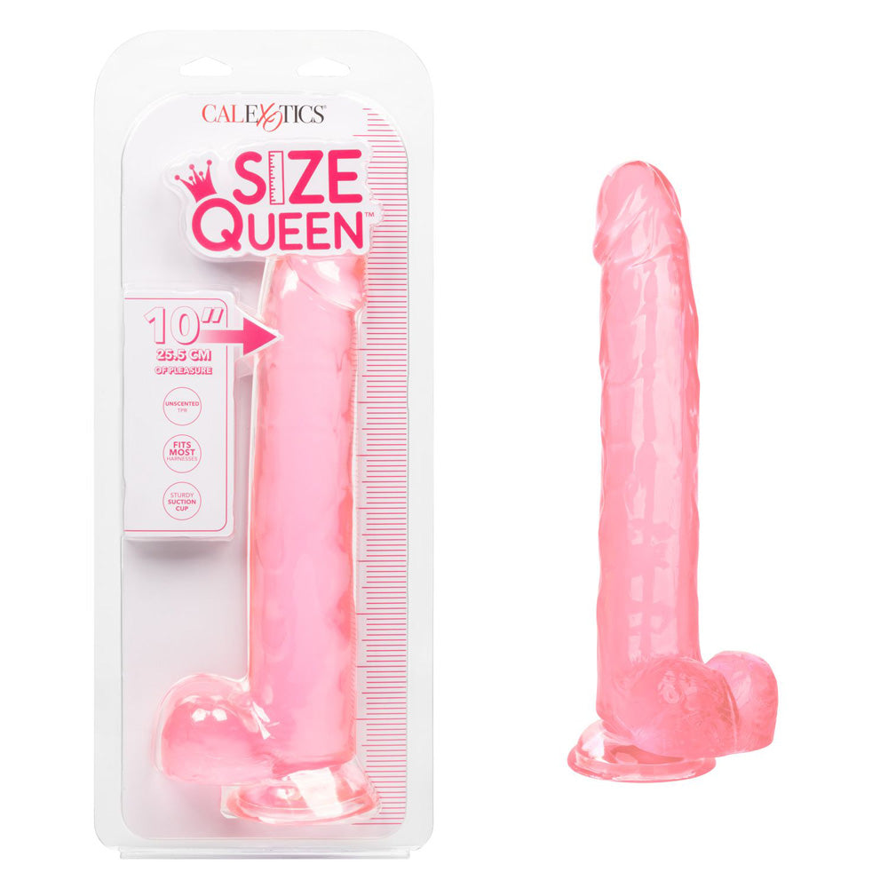 Size Queen 10" Pink | 716770096579 | Available at EroticWarehouse.com