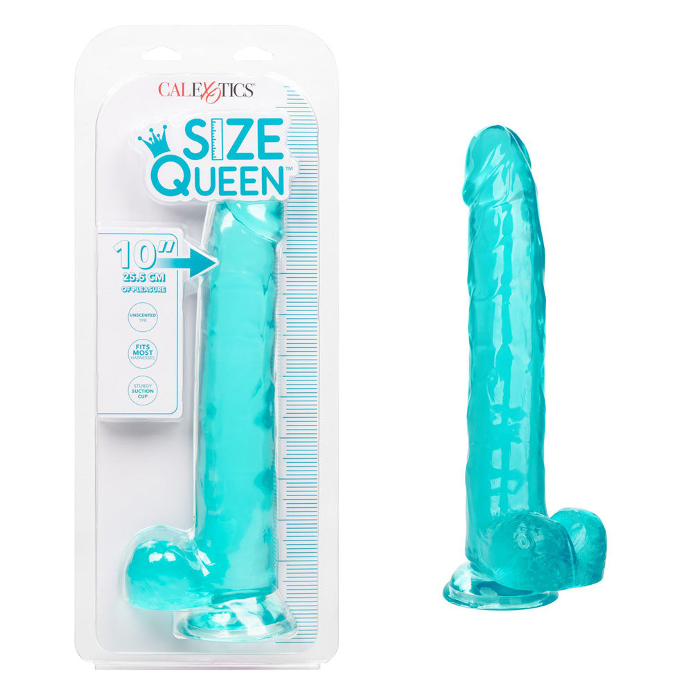 Size Queen 10" Blue | 716770096586 | Available at EroticWarehouse.com