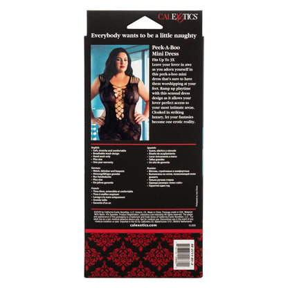 Scandal Plus Size Peek-A-Boo Mini Dress | 716770096692 | Available at EroticWarehouse.com