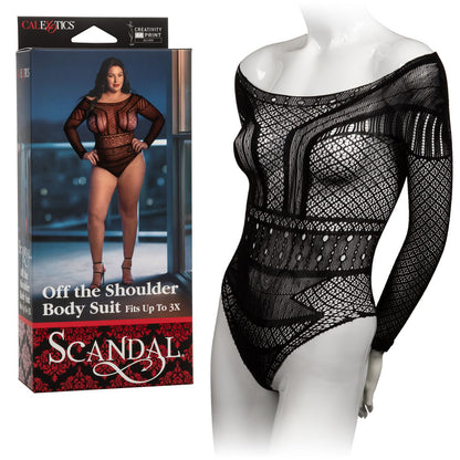 Scandal Plus Size Off The Shoulder Body Suit | 716770096715 | Available at EroticWarehouse.com