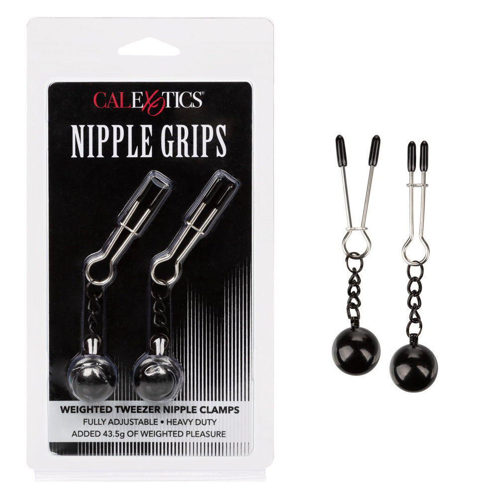 Nipple Grips Weighted Tweezer Nipple Clamps | 716770097453 | Available at EroticWarehouse.com
