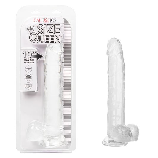 Size Queen 10" Clear | 716770098665 | Available at EroticWarehouse.com