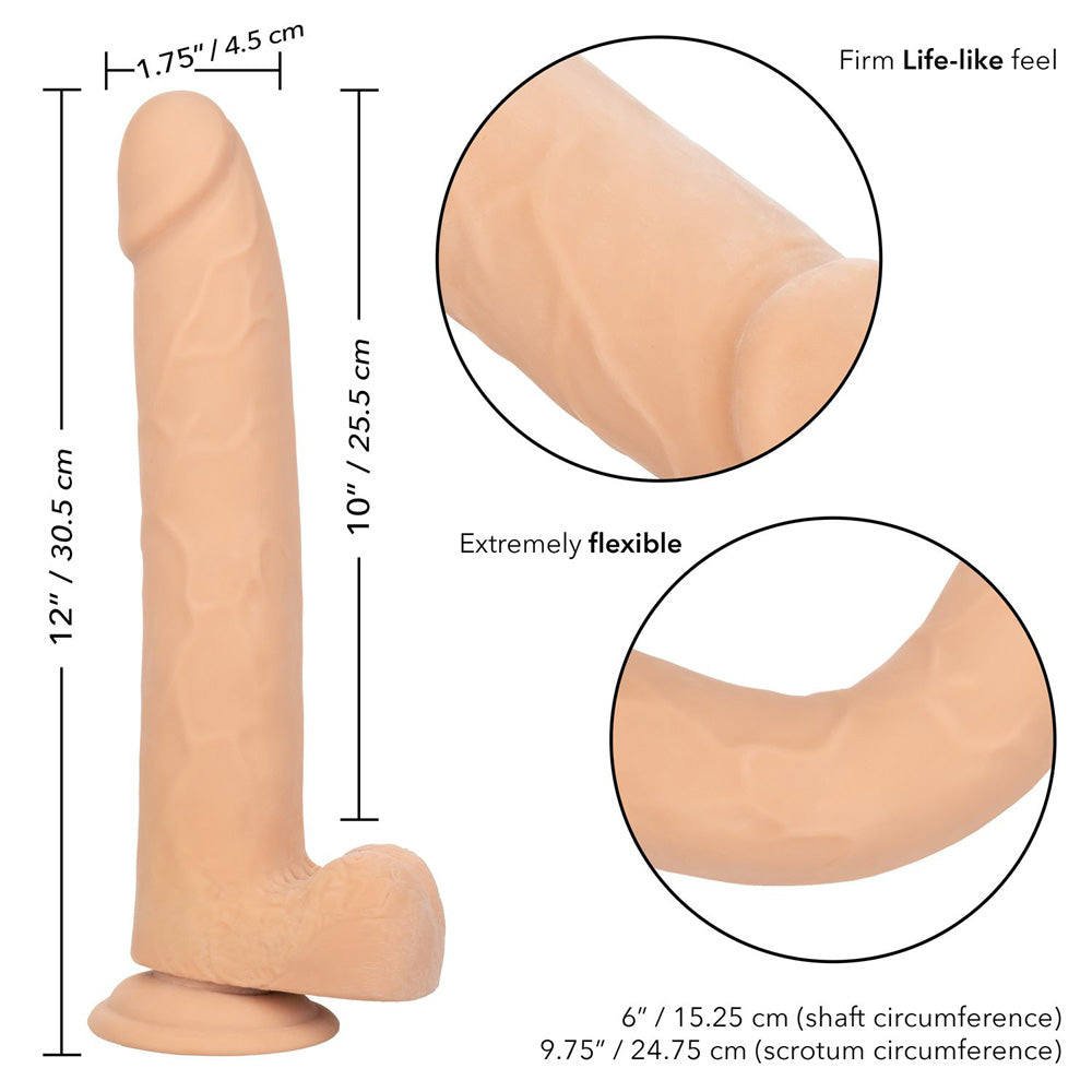 Size Queen 10" Ivory | 716770098672 | Available at EroticWarehouse.com