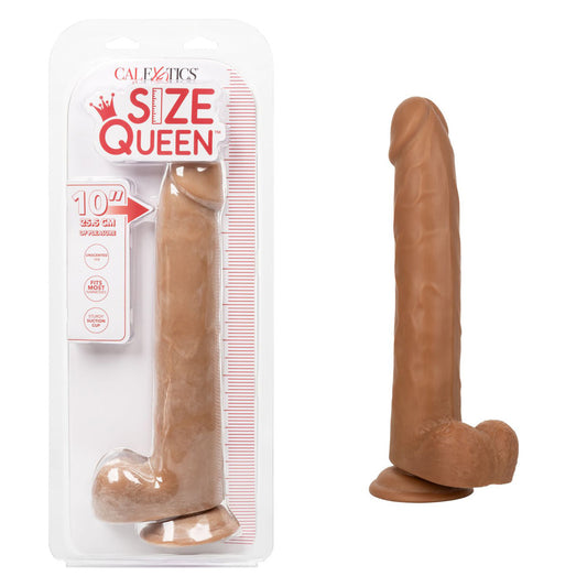 Size Queen 10" Brown | 716770098689 | Available at EroticWarehouse.com