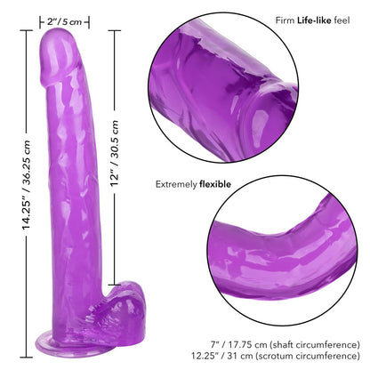 Size Queen 12" Purple | 716770098740 | Available at EroticWarehouse.com