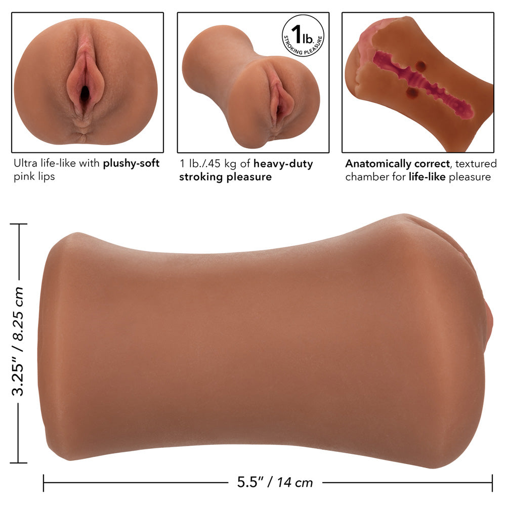 Stroke It Tight Pussy Brown | 716770098771 | Available at EroticWarehouse.com