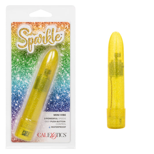 Sparkle Mini Vibe Yellow | 716770100993 | Available at EroticWarehouse.com