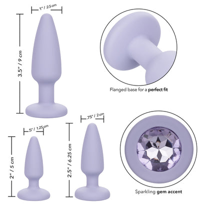 First Time Crystal Booty Kit Purple | 716770101174 | Available at EroticWarehouse.com