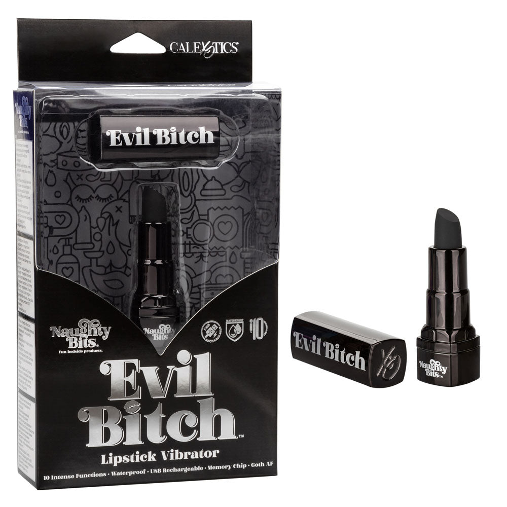 Naughty Bits Evil Bitch Lipstick Vibrator | 716770101266 | Available at EroticWarehouse.com