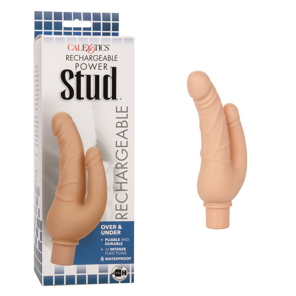 Rechargeable Power Stud Over & Under Ivory | 716770101365 | Available at EroticWarehouse.com