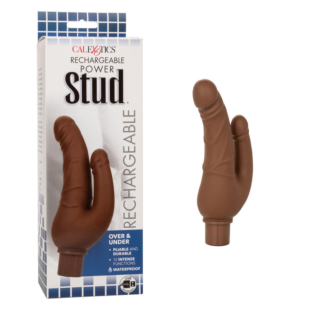 Rechargeable Power Stud Over & Under Brown | 716770101372 | Available at EroticWarehouse.com