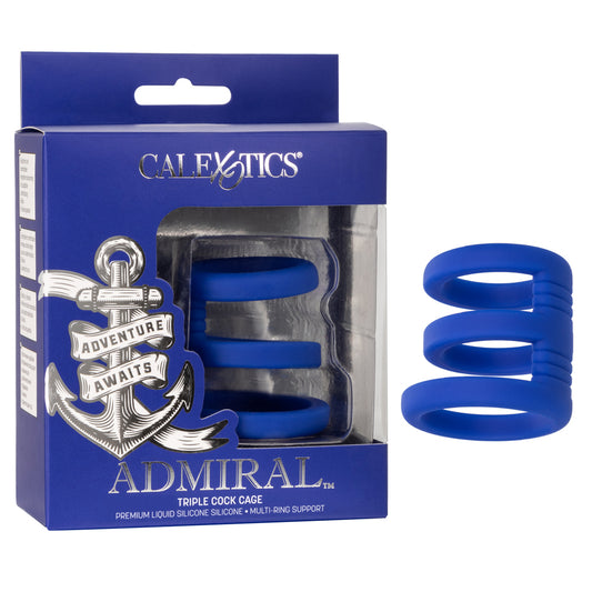 Admiral Triple Cock Cage | 716770101617 | Available at EroticWarehouse.com