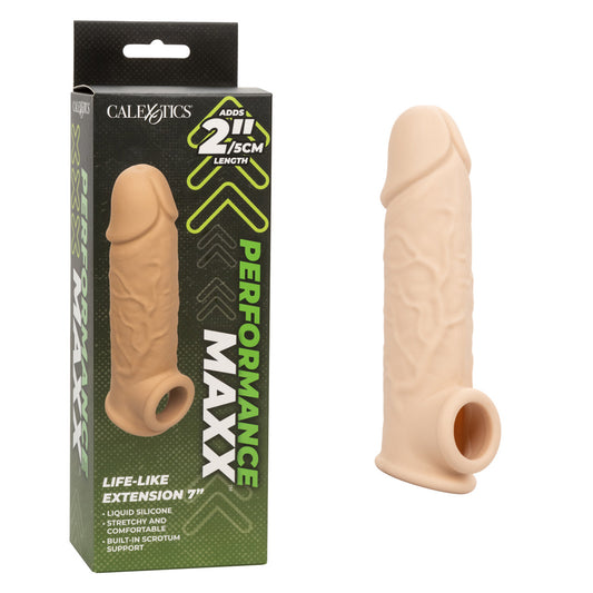 Performance Maxx Life-Like Extension 7" Ivory | 716770101914 | Available at EroticWarehouse.com