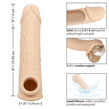 Performance Maxx Life-Like Extension 8" Ivory | 716770101938 | Available at EroticWarehouse.com