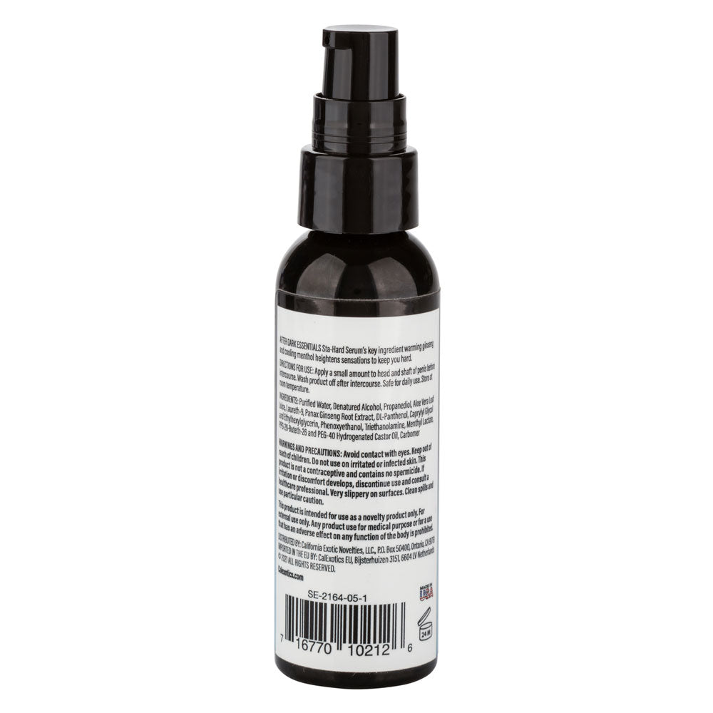 After Dark Essentials Sta-Hard Cooling And Desensitizing Serum 2 oz. | 716770102126 | Available at EroticWarehouse.com