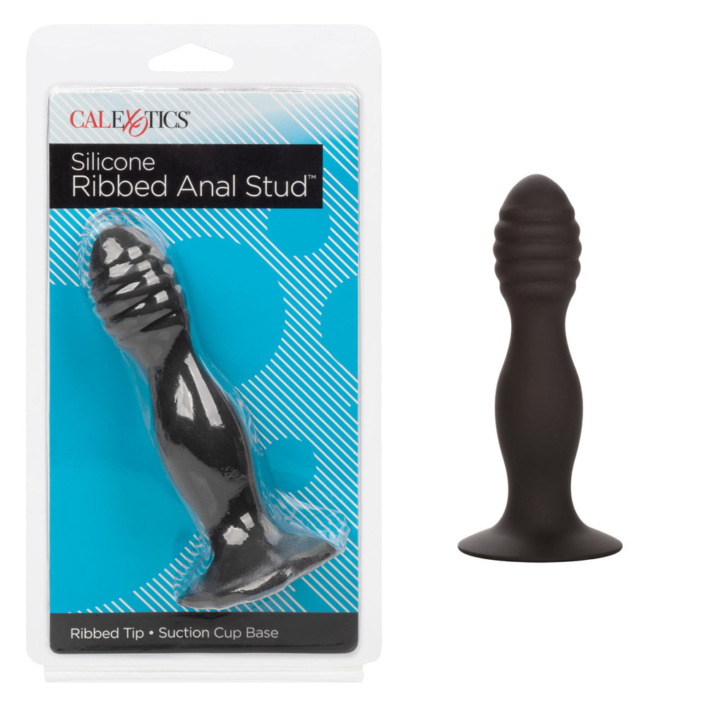 Silicone Ribbed Anal Stud | 716770102775 | Available at EroticWarehouse.com