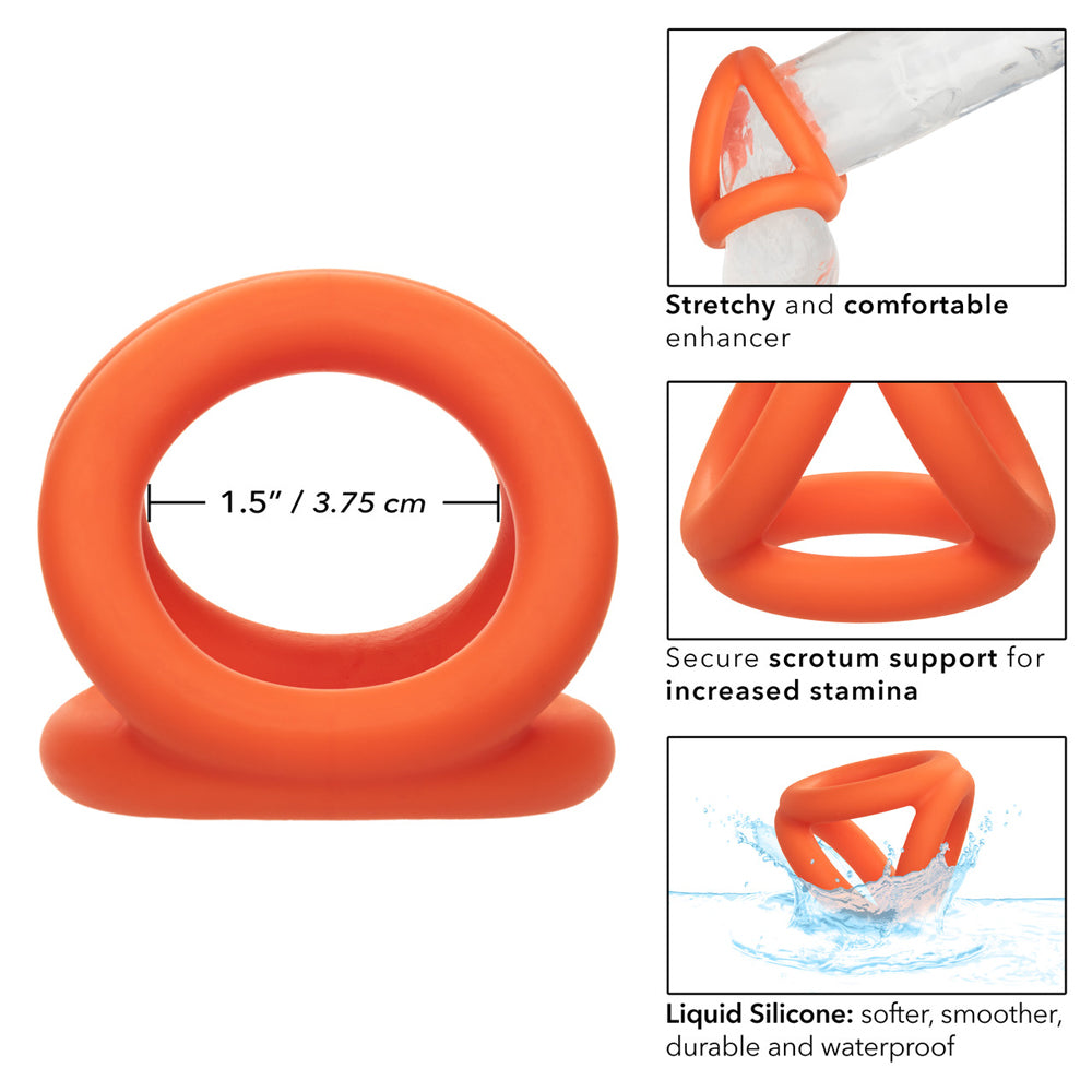 Alpha Liquid Silicone Tri-Ring | 716770104212 | Available at EroticWarehouse.com