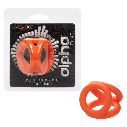 Alpha Liquid Silicone Tri-Ring | 716770104212 | Available at EroticWarehouse.com
