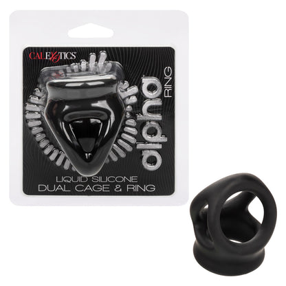 Alpha Liquid Silicone Dual Cage & Ring | 716770104229 | Available at EroticWarehouse.com