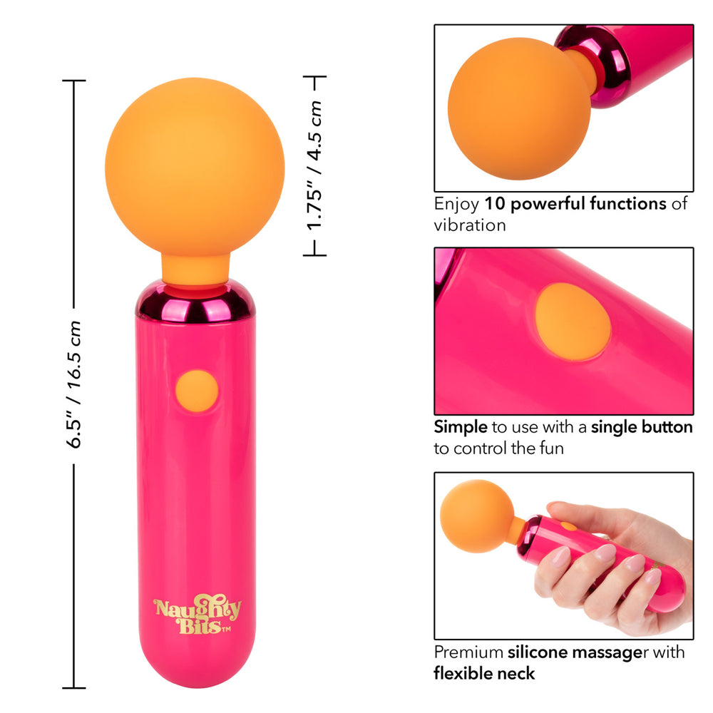 Naughty Bits Home Cumming Queen Vibrating Wand | 716770104298 | Available at EroticWarehouse.com