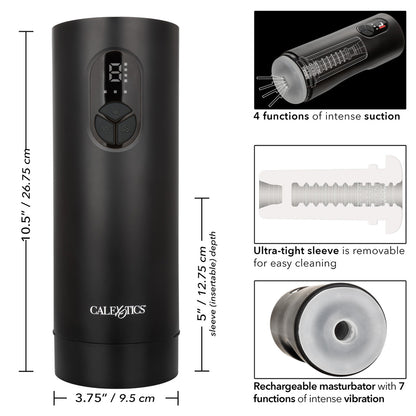 Bionic Sucking And Vibrating Masturbator | 716770104403 | Available at EroticWarehouse.com