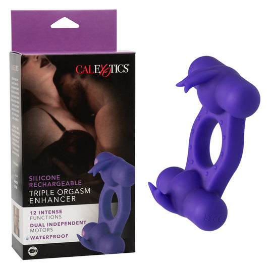 Silicone Rechargeable Triple Orgasm Enhancer | 716770104441 | Available at EroticWarehouse.com