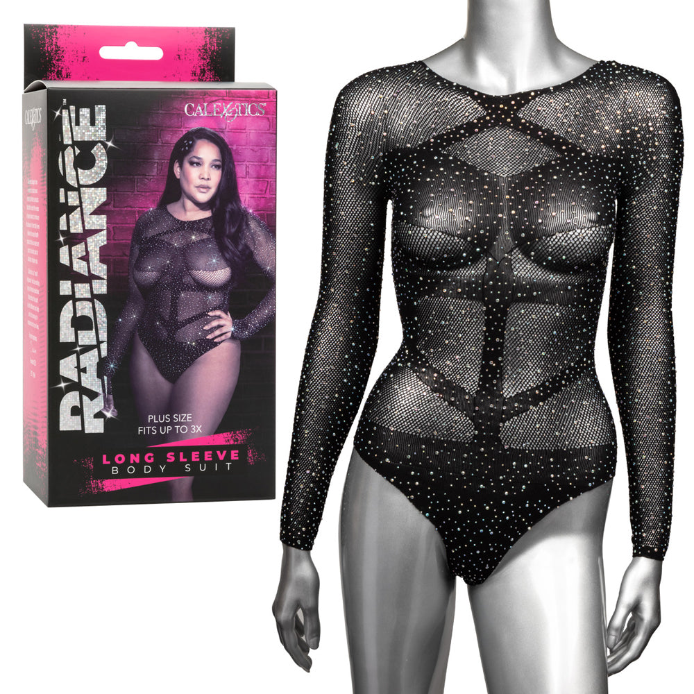 Radiance Plus Size Long Sleeve Body Suit | 716770105011 | Available at EroticWarehouse.com