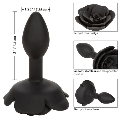 Forbidden Small Rose Anal Plug | 716770105363 | Available at EroticWarehouse.com