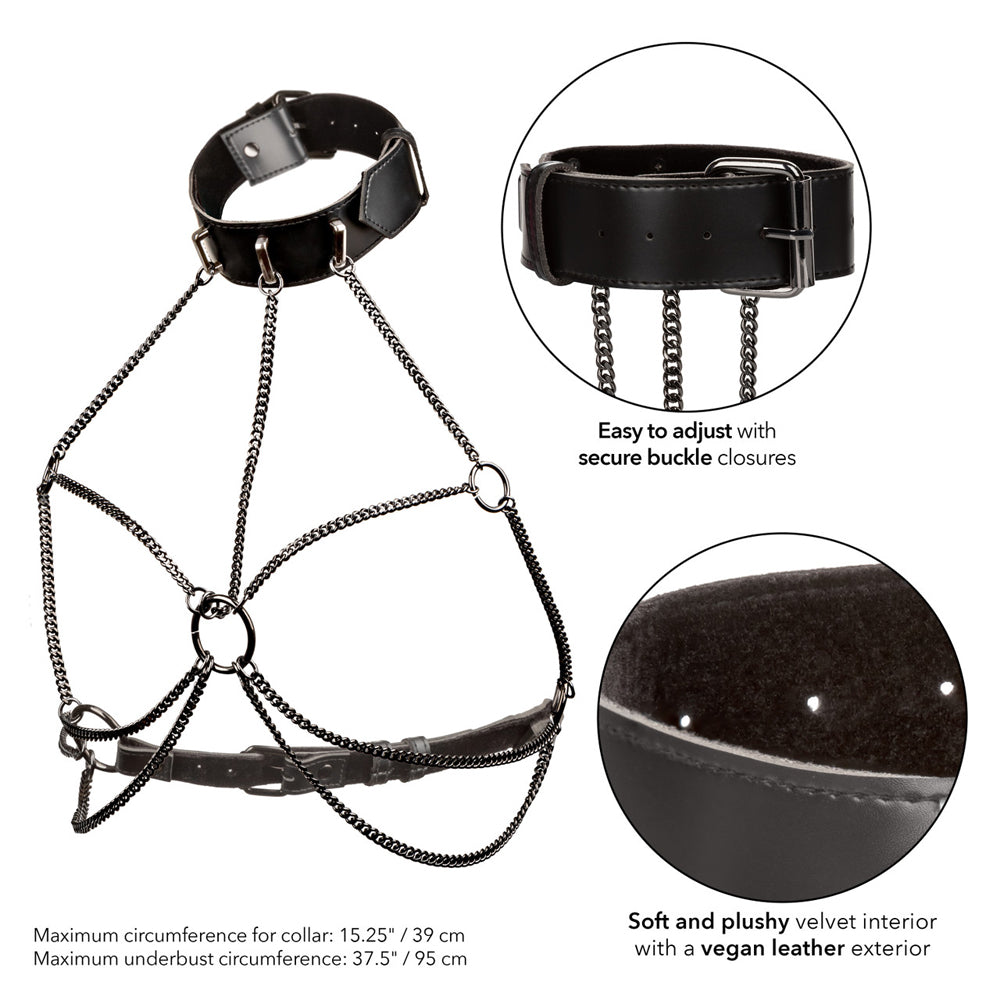 Euphoria Collection Multi Chain Collar Harness | 716770105400 | Available at EroticWarehouse.com