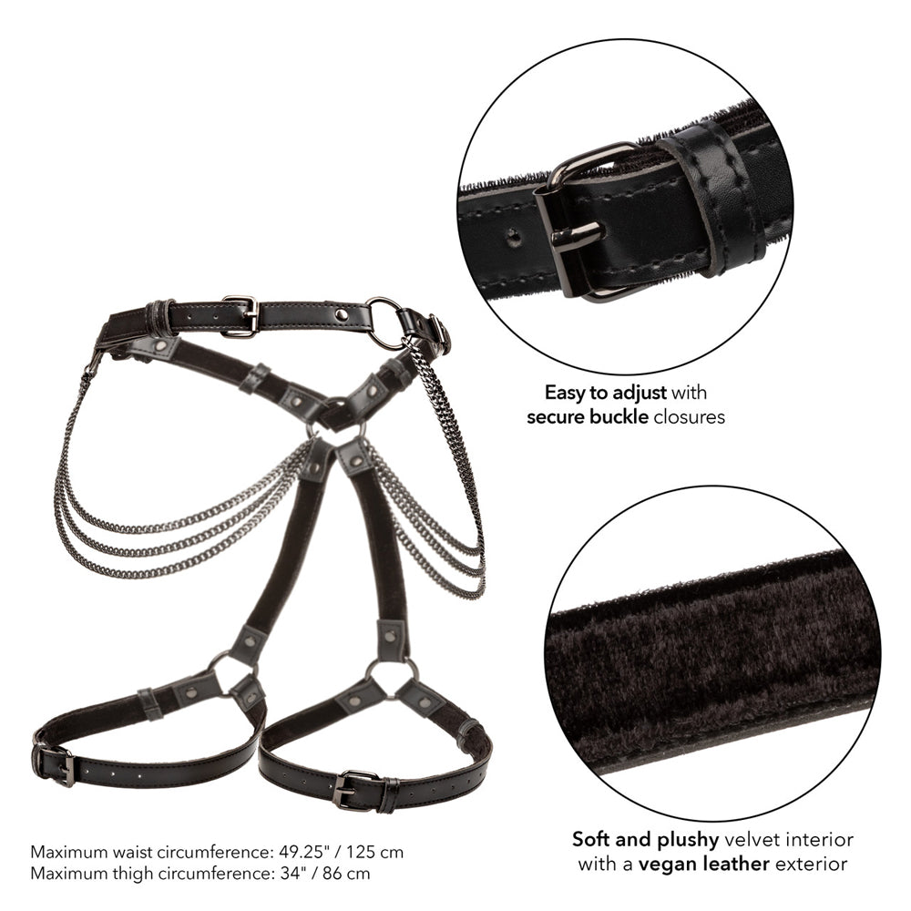 Euphoria Collection Plus Size Multi Chain Thigh Harness | 716770105455 | Available at EroticWarehouse.com