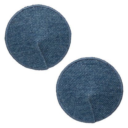 Ride 'Em Premium Denim Collection Round Pasties | 716770105462 | Available at EroticWarehouse.com