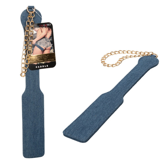 Ride 'Em Premium Denim Collection Paddle | 716770105493 | Available at EroticWarehouse.com