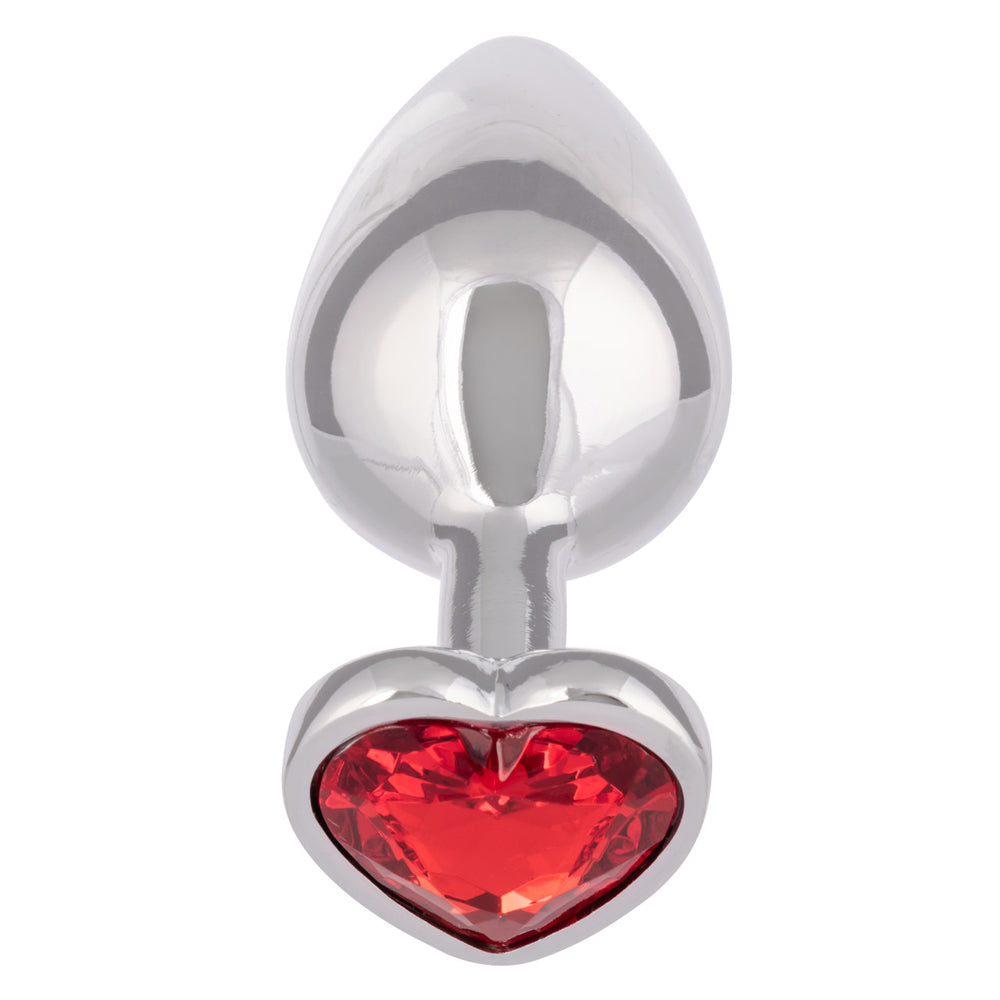 Jewel Large Ruby Heart Plug | 716770106551 | Available at EroticWarehouse.com