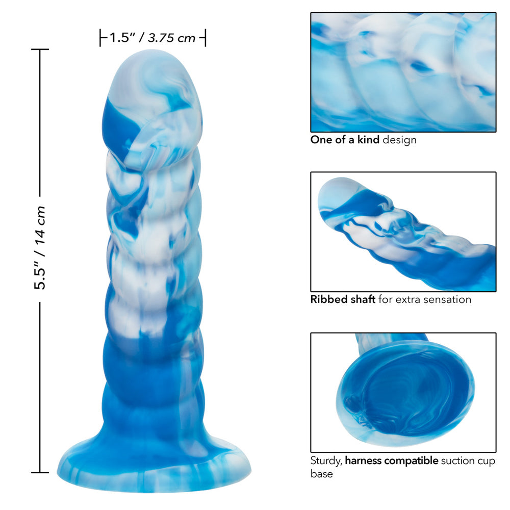 Twisted Love Twisted Ribbed Probe Blue | 716770106803 | Available at EroticWarehouse.com