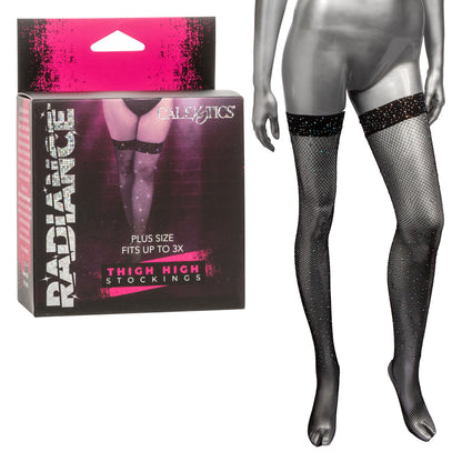 Radiance Plus Size Thigh High Stockings | 716770107206 | Available at EroticWarehouse.com
