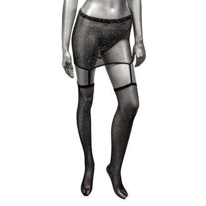 Radiance One Piece Plus Size Garter Skirt With Thigh Highs | 716770107237 | Available at EroticWarehouse.com