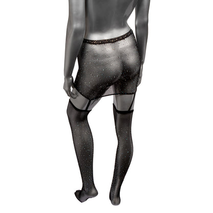 Radiance One Piece Plus Size Garter Skirt With Thigh Highs | 716770107237 | Available at EroticWarehouse.com