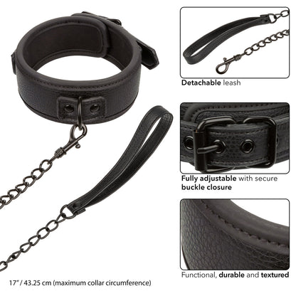 Nocturnal Collection Collar & Leash | 716770108418 | Available at EroticWarehouse.com