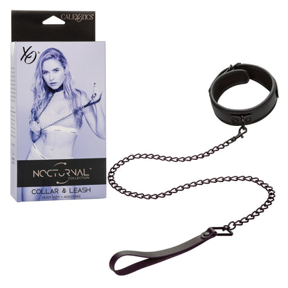Nocturnal Collection Collar & Leash | 716770108418 | Available at EroticWarehouse.com