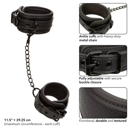 Nocturnal Collection Ankle Cuffs | 716770108432 | Available at EroticWarehouse.com