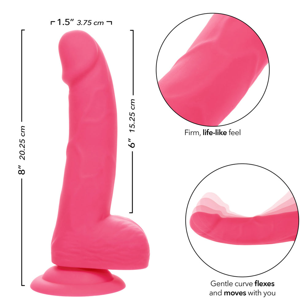 Neon Silicone Studs 6" Pink | 716770108593 | Available at EroticWarehouse.com