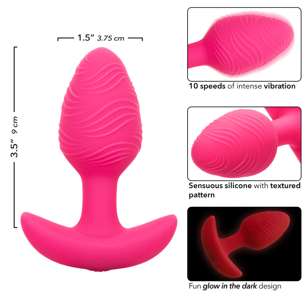 Cheeky Vibrating Glow-In-The-Dark Butt Plug | 716770108746 | Available at EroticWarehouse.com