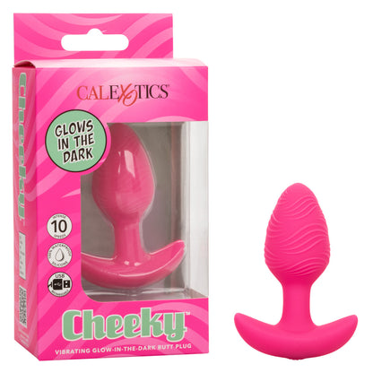 Cheeky Vibrating Glow-In-The-Dark Butt Plug | 716770108746 | Available at EroticWarehouse.com