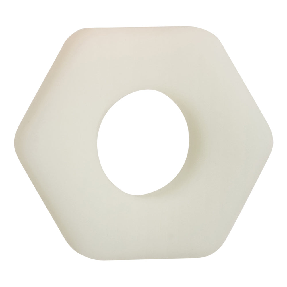 Alpha Glow-In-The-Dark Liquid Silicone Prolong Sexagon Ring | 716770109149 | Available at EroticWarehouse.com