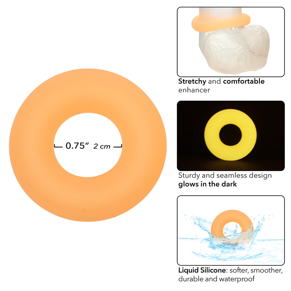 Alpha Glow-In-The-Dark Liquid Silicone Prolong Medium Ring | 716770109156 | Available at EroticWarehouse.com