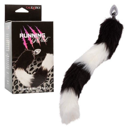 Running Wild Black & White Tail | 716770109231 | Available at EroticWarehouse.com